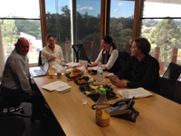 Team meeting in July 2014